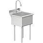 UTILITY SINK 21 X 18 SINGLE FAUCET HOLE  