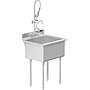 UTILITY SINK 24 X 18 W / PULL DOWN SPRAYER