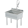 UTILITY SINK 36 X 24 W / PULL DOWN SPRAYER FAUCET